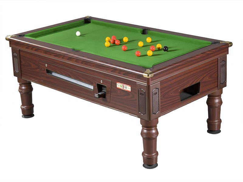 Supreme Prince Mahogany Pool Table with Green Cloth